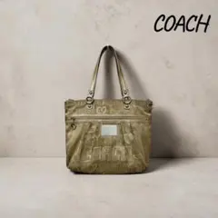 『訳あり』COACHコーチPOPPYポピートートバッグ ゴールドショルダーバッグ