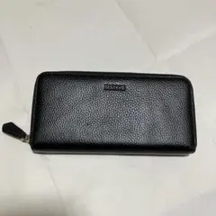 【BARCOS / バルコス】 レザー / ラウンドファスナー 長財布 / 黒