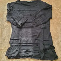 インゲボルグ　リボン　五分袖　チュニック