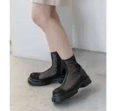 美品RANDAランダトラックソールシアーブーツ　サイズM メッシュ