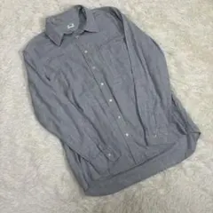 ユニクロ 綿100% フランネル　シャツ　L
