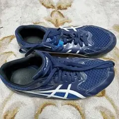 ASICS スパイクシューズ ネイビー US 5.5