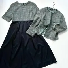 【ちえぞー様専用】INDIVI　23ss ツイードセットアップ 定価6万