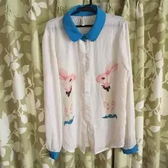 値下げしました！ うさぎ シフォンブラウス