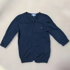 バーバリー ブルー レーベル ブラック 五分袖 カーディガン 38 Ｍ