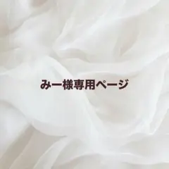 みー様専用ページ