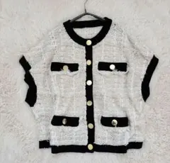 美品✨24SS✨ダイアグラム　グレースコンチネンタル　ショートニットベストのサムネイル