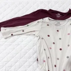 【美品】 エイチアンドエム ボディスーツ オーガニックコットン 9-12