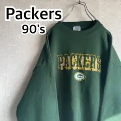 90s NFL USA製 グリーンベイ パッカーズ スウェット 刺繍ロゴ ビッグ