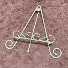 ホワイトスワールデザインスタンド 約20cm