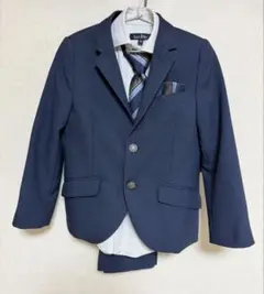キッズ ネイビー スーツセット
