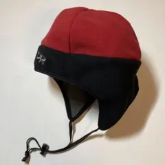 Outdoor Research フリース帽子 赤/黒 耳あて付き