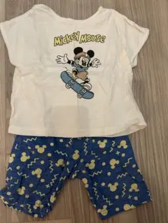 【disneybaby】上下パジャマセット簡単お着替えミッキーディズニー