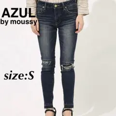 AZUL by moussy アズール REPAIR DENIM SKINNY