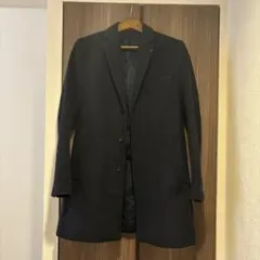 INHERIT チェスターコート ネイビー Lサイズ