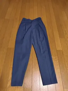 ネイビー カジュアルパンツ テーパード ウエストゴム S