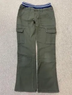 オリーブグリーン カーゴパンツ 140サイズ