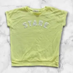 キューティブロンド メッシュ重ね着風ロゴTシャツ イエロー L ワールドのサムネイル
