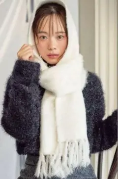 【新品未開封】AnnMiru チョコスプレーマフラー タグ付きのサムネイル