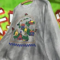 90s USA製 JERZEES スウェット 後染め 古着 リメイク