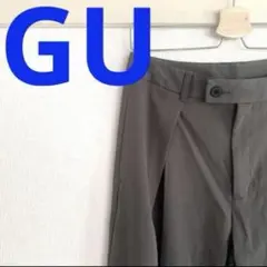 GU ジーユー　スーパーワイドパンツ　カーキ　Lサイズ　ロングパンツ　スラックス
