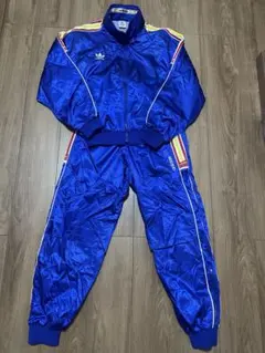 ⭐︎SALE値下げ⭐︎80s〜90s adidas ジャージ上下セット 青ビンテージ