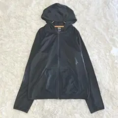 ユニクロ ドライEX UVカットフルジップパーカー 無地 メンズS E7462