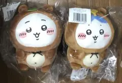 【新品】2個 ちいかわ&ハチワレ B賞 たぬきぬいぐるみS たぬきだもんくじ