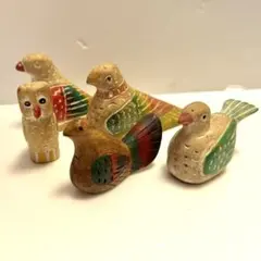まとめて　木彫り鳥　民芸　郷土玩具　廃絶