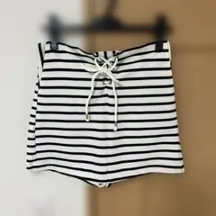 新品タグ付き♡ZARA ボーダー ショートパンツ S