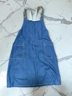 EASTBOY フリーサイズ　デニム　ジャンパースカート