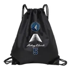 訳あり品　アンソニーエドワーズ ナップサック ウルブズ 黒 ブラック NBA