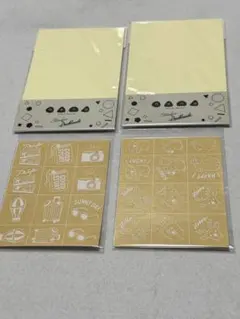 ウチハク専用ステッカー 2種、ステッカーダブルサイド2枚