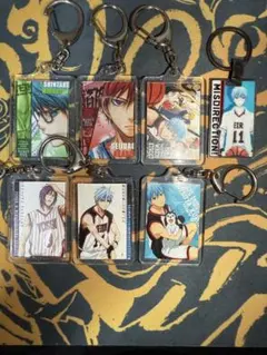 黒子のバスケ キーホルダー 7点セット 黒子 赤司 緑間 紫原
