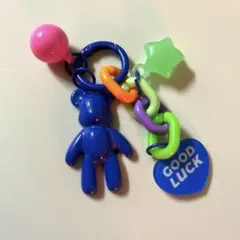 カラフルキャラクターキーホルダー　じゃらじゃらキーホルダー