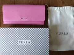 ◆FURLA ピンク×花模様 長財布◆フルラ