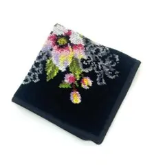 Y512-145　FEILER フェイラー タオルハンカチ 花柄 シュニール織