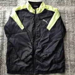 PUMA ピステジャケット ブラック/ライム