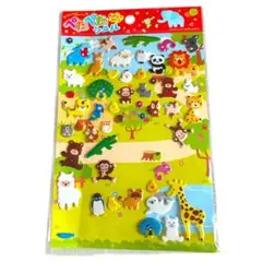 【レトロ】プクプクシール アニマル