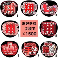 【嵐 櫻井翔】アイドルうちわ まとめ買い 2枚セット売り 16枚掲載