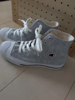 Champion グレー ハイカットスニーカー