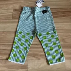 新品F.O.kidsボーダードットレギンスパンツ120グリーン　セラフブリーズ