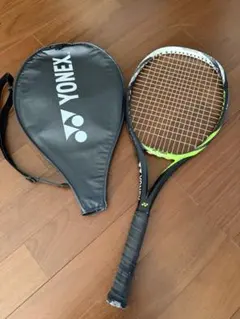 YONEX 硬式テニスラケット ブラック/グリーン ケース付き　ジュニア用
