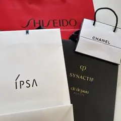 紙袋　4点　CHANEL クレドポーボーテ　イプサ　SHISEIDO