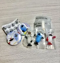 スンスン ノンノン めじるしアクセサリー 缶バッジ ガチャ カプセルトイ