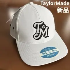 【新品未使用】TaylorMade テーラメイド ゴルフキャップ ホワイト ロゴのサムネイル