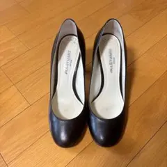 JIL STUART 黒パンプス　8cmヒール　23.5