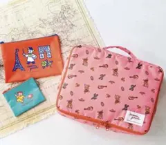 リンネル11月号増刊付録 オサムグッズ 世界を旅するポーチ3点セット