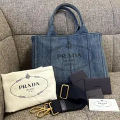 PRADA デニムショルダーバッグ