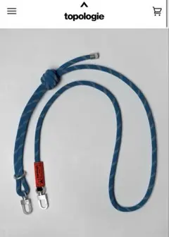 正規品 topologie 8.0mm Rope / Aqua ストラップ